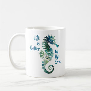 Seepferd - Das Leben am Meer ist besser Kaffeetasse