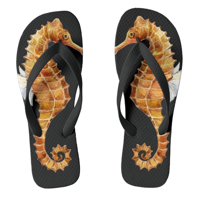 Seepferd Fish Flip Flops (Fußbett)