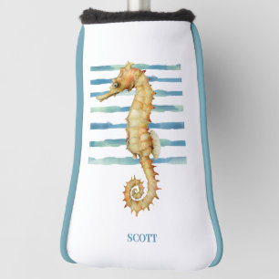 Seepferd für Wasserfarben, kundenspezifisch Golf Headcover