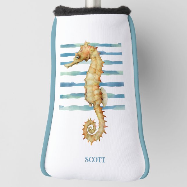 Seepferd für Wasserfarben, kundenspezifisch Golf Headcover (Rotieren 90)
