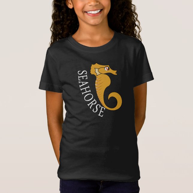 Seepferd - Girls' Bella Jersey T - Shirt (Vorderseite)