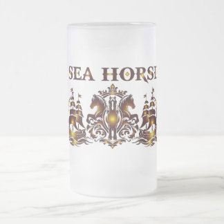 SEEPFERD Glas Bier Mattglas Bierglas