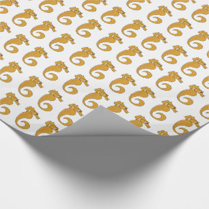 Seepferd - Glossy Wrapping Paper, 30" x 15' Geschenkpapier