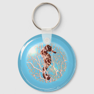 Seepferd im Schlüsselanhänger einer Blase