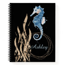 Seepferd Individuelle Name Notebook