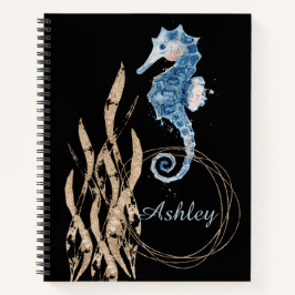 Seepferd Individuelle Name Notebook Notizbuch
