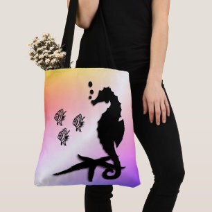 Seepferd ins Lila Tasche