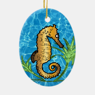 Seepferd Keramik Ornament