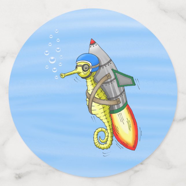 Seepferd Konfetti (Groß Vorderseite)