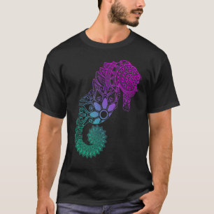 Seepferd Mandala Geometric Symbol Marine Life Fish T-Shirt
