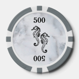 Seepferd Marble Pokerchips