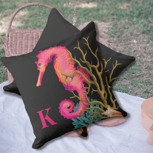 Seepferd Marine Pink Coasta Kissen