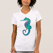 Seepferd marineblau und grün