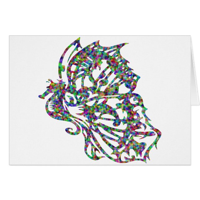 Seepferd mit Schmetterlings-Flügeln (Vorderseite (Horizontal))