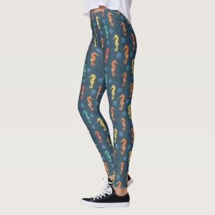 Seepferd Muster Leggings
