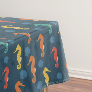 Seepferd Muster Tischdecke