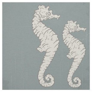 Seepferd Nautic Pattern Stoff