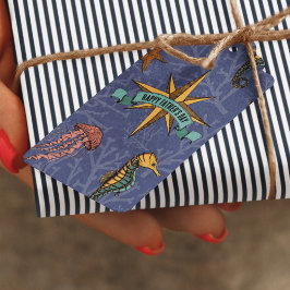 Seepferd Navy Ocean Animal Nautic Star Geschenkanhänger