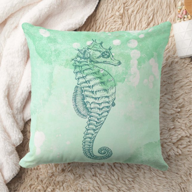 Seepferd Ocean Blue Beah Thema Kissen (Decke)