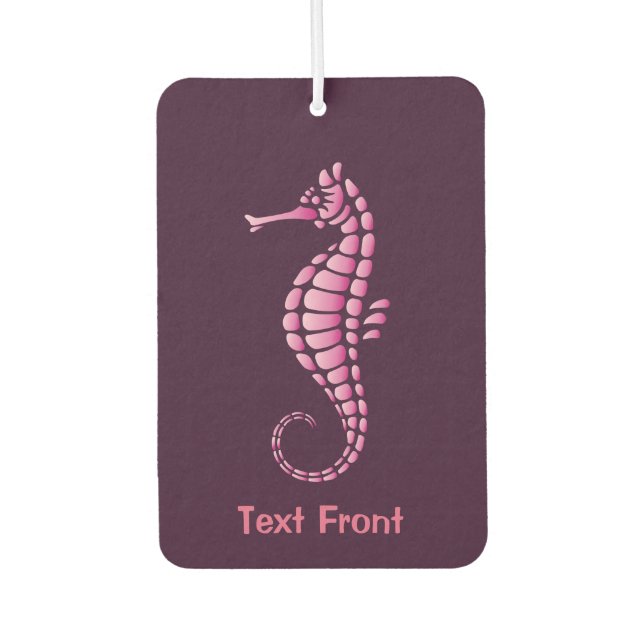 Seepferd Pink Autolufterfrischer (Vorderseite)