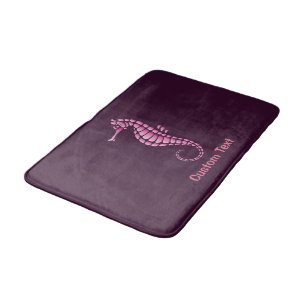 Seepferd Pink Badematte