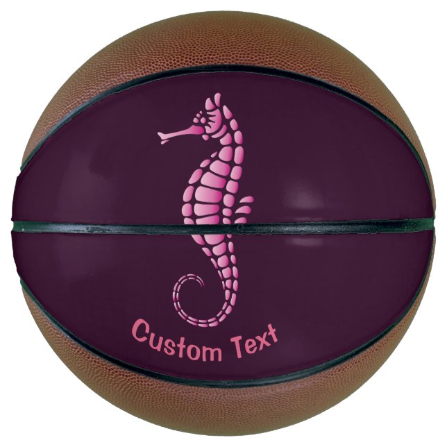 Seepferd Pink Basketball (Vorderseite)