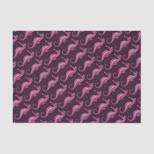 Seepferd Pink Seidenpapier (Vorderseite)