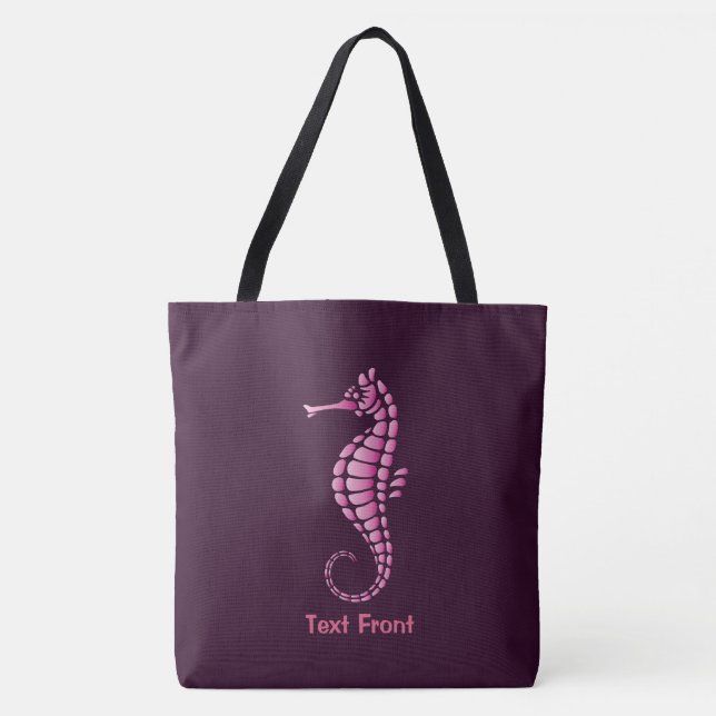 Seepferd Pink Tasche (Vorderseite)