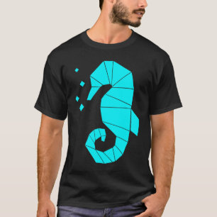 Seepferd Polygon Wasser Meer Tier Fisch Hippocamp T-Shirt