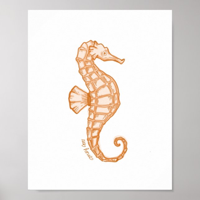 Seepferd Poster (Vorne)
