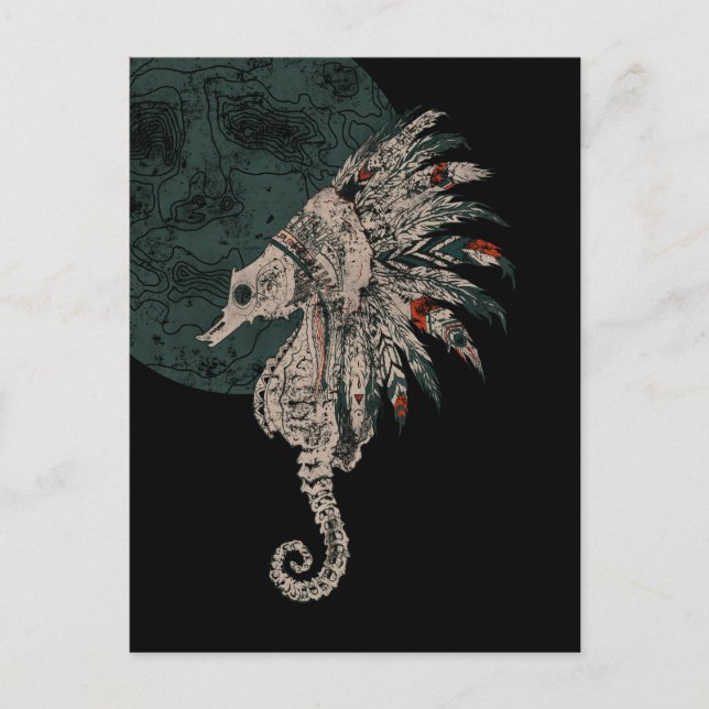 Seepferd Postkarte (Vorderseite)