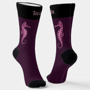 Seepferd Rosa Socken