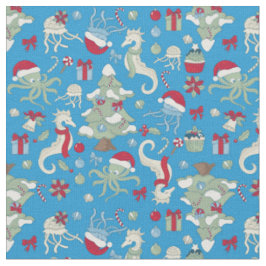Seepferd santa octopus qualle stoff