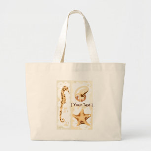 Seepferd Seashells Aquapark Tote Tasche