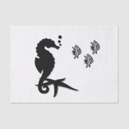 Seepferd Seidenpapier