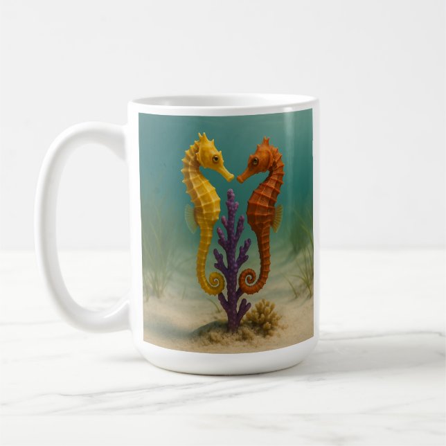 Seepferd Serenade Kaffeetasse (Links)