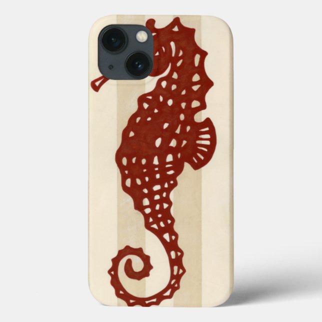 Seepferd Silhouette Case-Mate iPhone Hülle (Rückseite)
