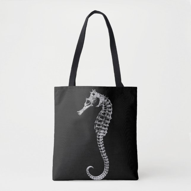 Seepferd-Skelett Tasche (Vorderseite)