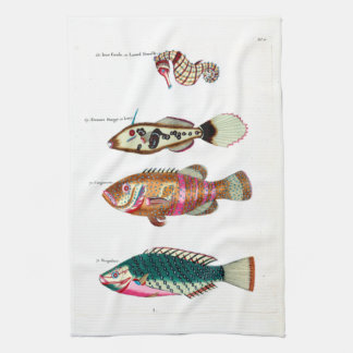 Seepferd und Fisch Geschirrtuch