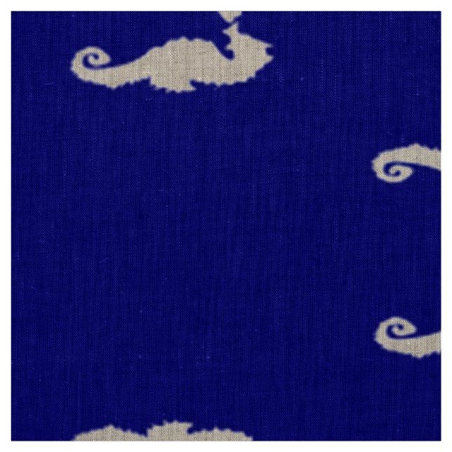 Seepferd und Muschel Stoff (Muster)