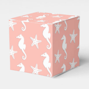 Seepferd und Seestern - Light Cornflakes Pink Geschenkschachtel