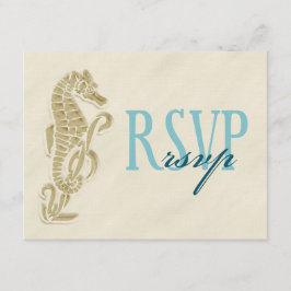 Seepferd Wedding RSVP Card