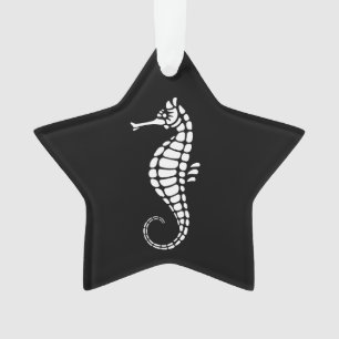 Seepferd White Ornament