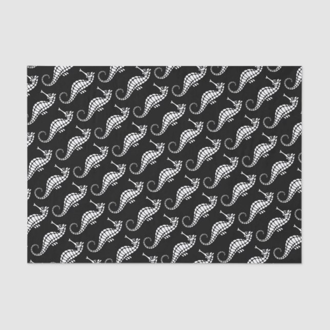 Seepferd White Seidenpapier (Vorderseite)