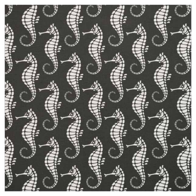 Seepferd White Stoff (Muster)