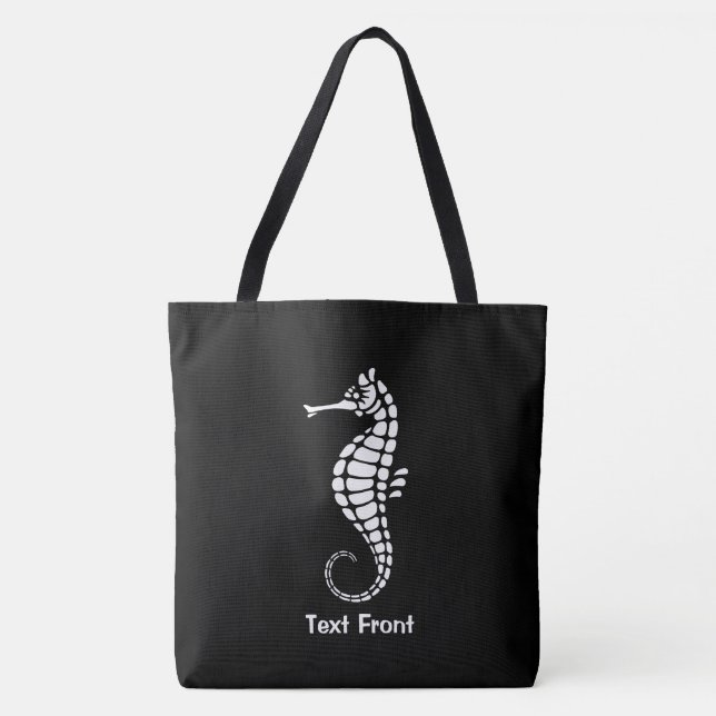 Seepferd White Tasche (Vorderseite)
