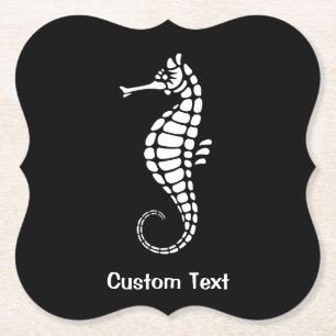 Seepferd White Untersetzer