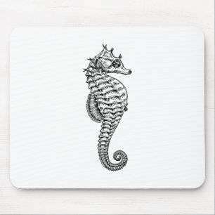 Seepferd - Zeichnend - Seepferd - Leben in der Mar Mousepad