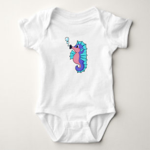 Seepferdchen Baby Strampler