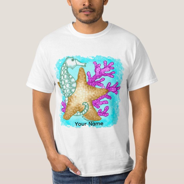 Seepferdchen Freunde T-Shirt (Vorderseite)